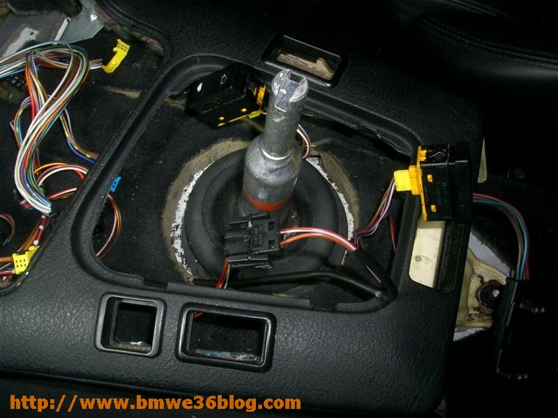 Bmw e36 shift boot removal