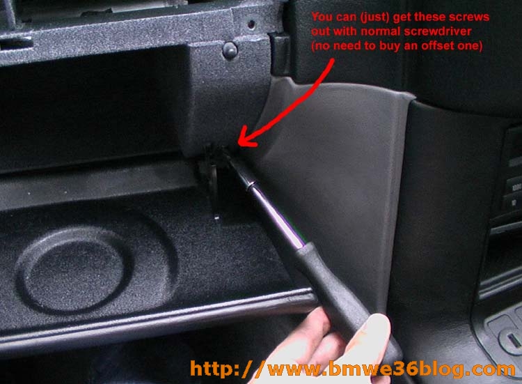 photos remove e36 glovebox image06 